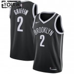 Maillot NBA Brooklyn Nets Blake Griffin 2 Nike 2022-23 Icon Edition Noir Swingman - Enfant